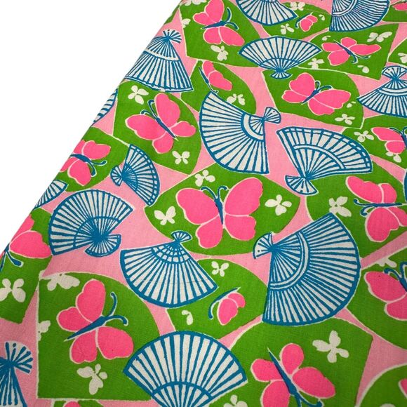 Vintage Lilly Pulitzer Skirt 16 Butterfly Fans Dorothy Bullitt 80s USA Rare New - Picture 3 of 11